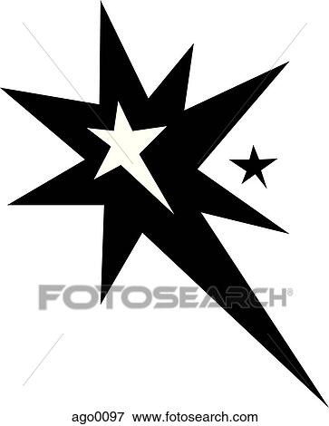 Stock Illustration - Drawing of a star burst. Fotosearch