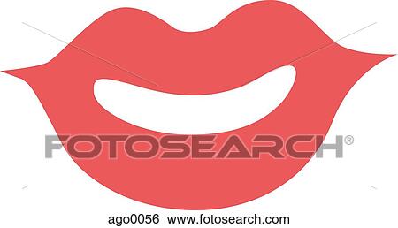 Drawing of ruby red lips View Large Illustration Stock Illustration - Drawing of ruby red lips. Fotosearch