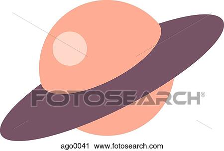 Clip Art - Drawing of the Jupiter planet. Fotosearch