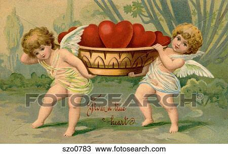 From a true heart postcard View Large Illustration Drawing - From a true heart postcard. Fotosearch