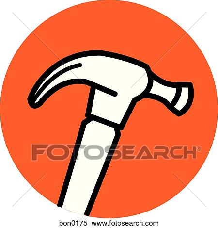 Illustration of a hammer View Large Illustration Stock Illustration - Illustration of a hammer. Fotosearch