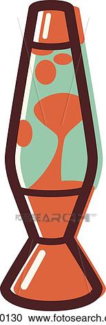Illustration of a lava lamp View Large Illustration Clipart - Illustration of a lava lamp. Fotosearch