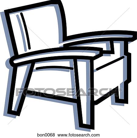 Stock Illustration - Illustration of a lounging chair. Fotosearch