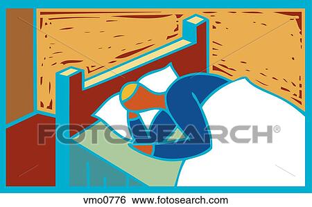 Stock Illustration - illustration of a man resting. Fotosearch