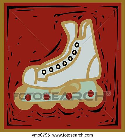 Illustration of an inline skate View Large Illustration Stock Illustration - Illustration of an inline skate. Fotosearch