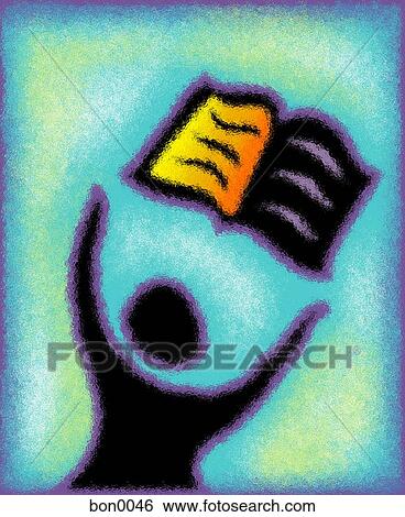 Stock Illustration - Illustration of an open book. Fotosearch