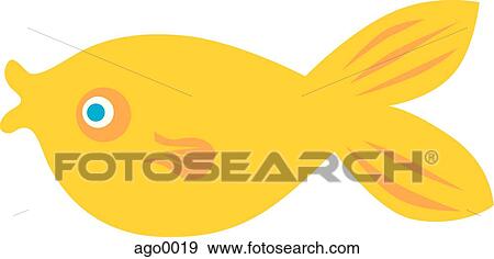 Stock Illustration - Pictorial illustration of a gold fish. Fotosearch