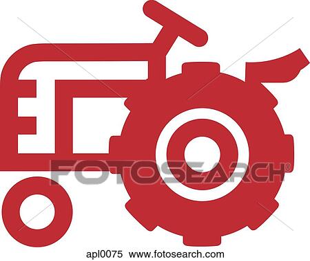 Picture of a tractor View Large Illustration Stock Illustration - Picture of a tractor. Fotosearch