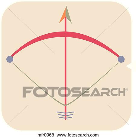 Stock Illustration - Saggitarius icon. Fotosearch