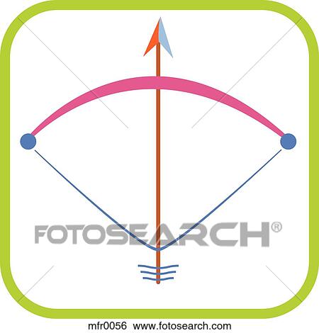 Saggitarius icon with a green border View Large Illustration Stock Illustration - Saggitarius icon with a green border. Fotosearch