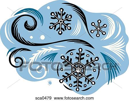 Snowflakes against a blue background View Large Illustration Stock Illustration - Snowflakes against a blue background. Fotosearch