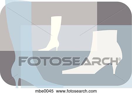 Three boots View Large Illustration Stock Illustration - Three boots. Fotosearch
