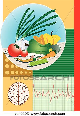 Vegetables View Large Illustration Drawing - Vegetables. Fotosearch