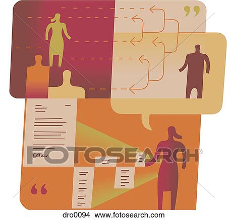 Collage showing the distribution of information View Large Illustration Stock Illustration - Collage showing the distribution of information. Fotosearch