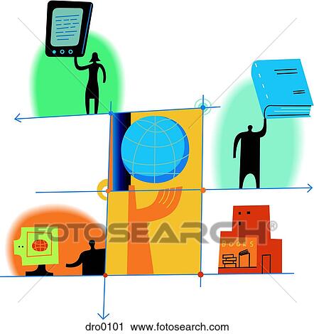 Diagram depicting Publishing in new media View Large Illustration Clip Art - Diagram depicting Publishing in new media. Fotosearch