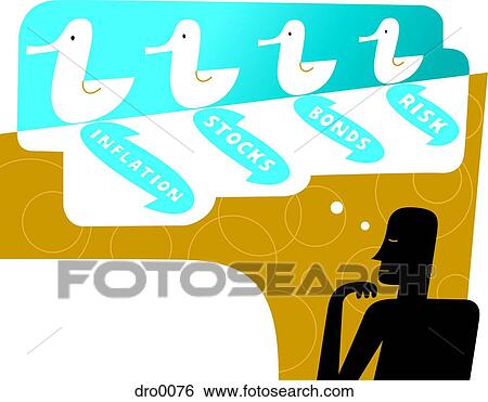 Man looking at his financial ducks in a row View Large Illustration Stock Illustration - Man looking at his financial ducks in a row. Fotosearch