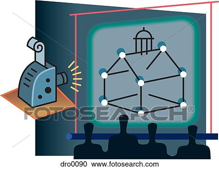 People watching a movie that is being projected View Large Illustration Clipart - People watching a movie that is being projected. Fotosearch