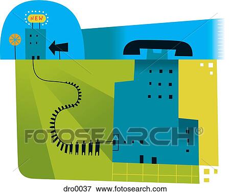 Phone company exodus View Large Illustration Stock Illustration - Phone company exodus. Fotosearch