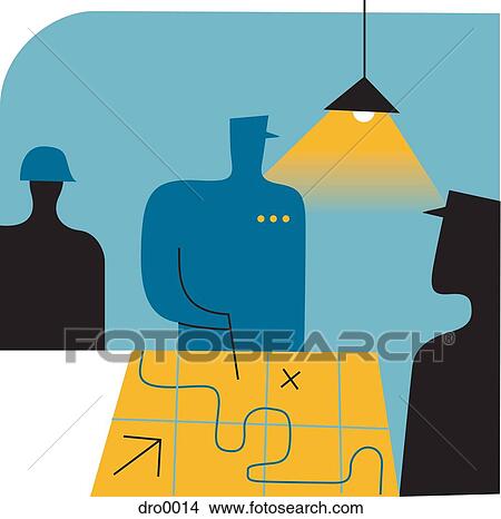Silhouette of three people looking at chart under a lightbulb View Large Illustration Stock Illustration - Silhouette of three people looking at chart under a lightbulb. Fotosearch