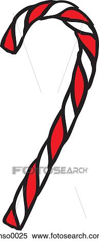Stock Illustration - A candy cane. Fotosearch