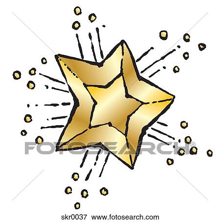 A golden star View Large Illustration Stock Illustration - A golden star. Fotosearch