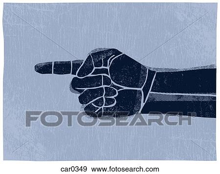Illustration of a hand pointing sideways View Large Illustration Stock Illustration - Illustration of a hand pointing sideways. Fotosearch