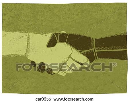 Stock Illustration - Illustration of a handshake. Fotosearch