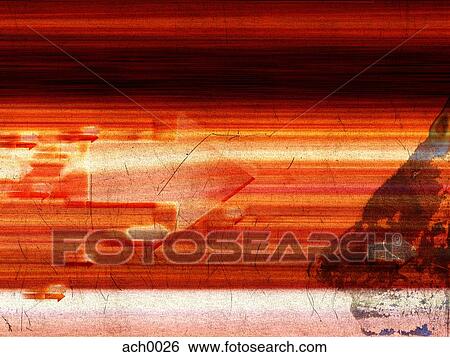 Illustration of an arrow on distressed orange background View Large Illustration Stock Illustration - Illustration of an arrow on distressed orange background. Fotosearch