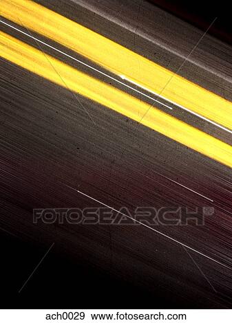 Stock Illustration - Illustration of double yellow lines on a road. Fotosearch