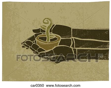 Illustration of hands holding a small plant pot View Large Illustration Clipart - Illustration of hands holding a small plant pot. Fotosearch