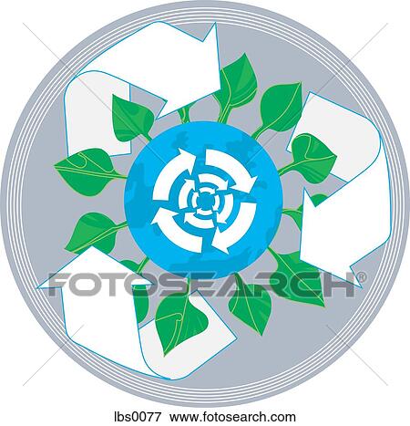 Recycling symbols View Large Illustration Stock Illustration - Recycling symbols. Fotosearch