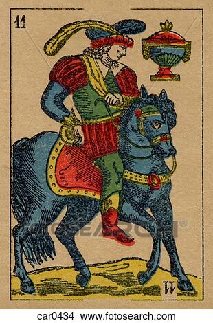 Vintage Jack of Spades card with a prince on a horse View Large Illustration Stock Illustration - Vintage Jack of Spades card with a prince on a horse. Fotosearch