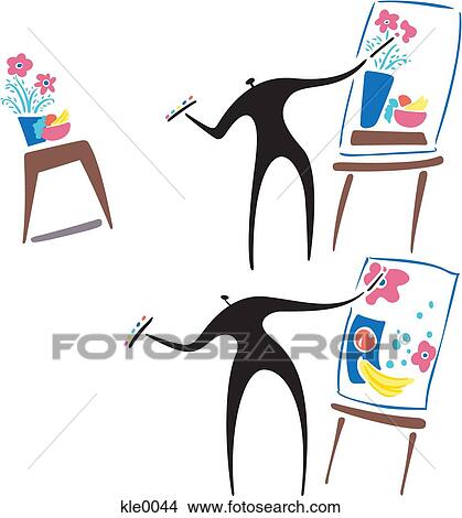 ２ 芸術家 絵 別 映像 から １ 主題 イラスト Kle0044 Fotosearch