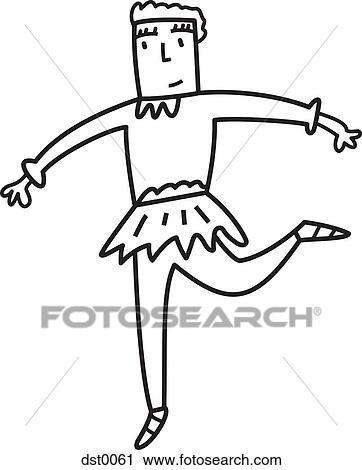 Clip Art - A ballerina. Fotosearch