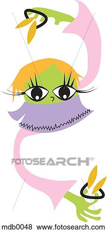 Stock Illustration - A belly dancer. Fotosearch