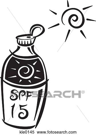 A bottle of sun block View Large Illustration Stock Illustration - A bottle of sun block. Fotosearch