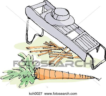 Stock Illustration - A carrot and a grater. Fotosearch