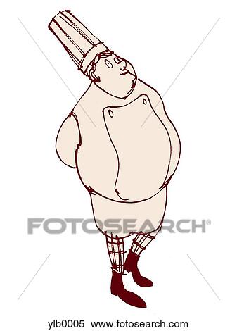 Stock Illustration - A chef. Fotosearch