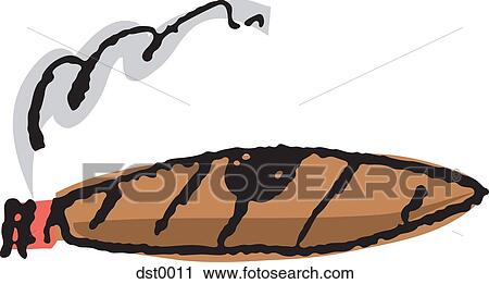 A cigar View Large Illustration Clip Art - A cigar. Fotosearch