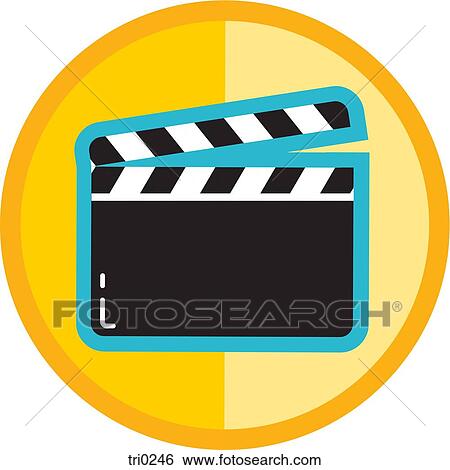 Stock Illustration - A clapboard. Fotosearch