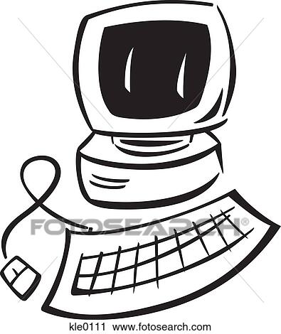 Clip Art - A computer. Fotosearch