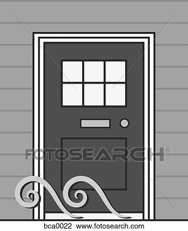 A door with a draft going beneath it View Large Illustration Drawing - A door with a draft going beneath it. Fotosearch
