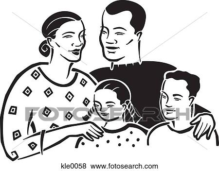 A family View Large Illustration Stock Illustration - A family. Fotosearch