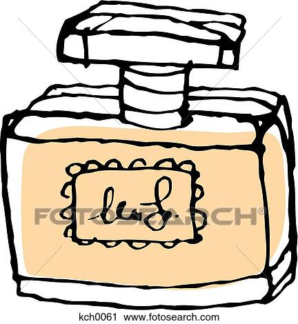 Clip Art - A fancy perfume bottle. Fotosearch