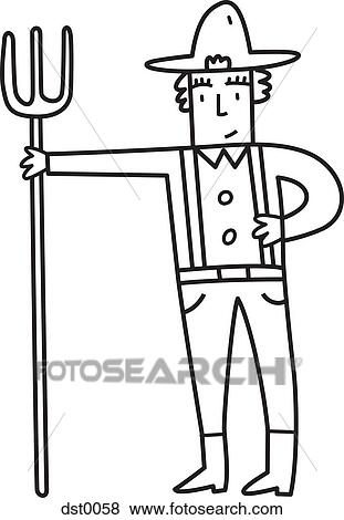 A farmer View Large Illustration Stock Illustration - A farmer. Fotosearch