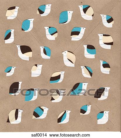 Stock Illustration - A flock of birds. Fotosearch