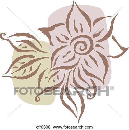 Stock Illustration - A flower. Fotosearch