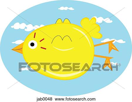 Stock Illustration - A flying bird. Fotosearch