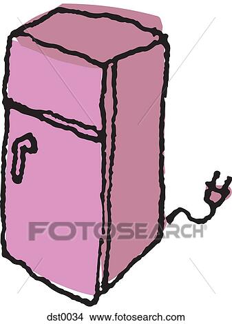 Stock Illustration - A fridge. Fotosearch