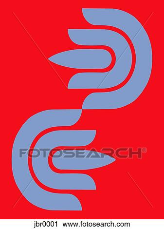 A graphic blue and red pattern View Large Illustration Clip Art - A graphic blue and red pattern. Fotosearch